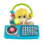 Fisher-Price Jouet d’éveil Sync Squad Yack Lettres pour bébé et tout-petit avec musique et lumières interactives, à partir de 9 mois, version française, HYK96