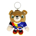 UEFA Euro 2024 - Porte-clés en peluche mascotte Albärt - 12 cm - En PET recyclé, multicolore, 45 mm