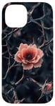 Coque pour iPhone 14 Rose Esthétique Abstrait Motifs Épines Floral