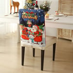 Jul Xmas Bankett Stol cover Santa Party Matsal Seat A2 one size A2 one size