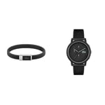 Lacoste Chronograph Quartz Watch for Men with Black Silicone Bracelet - 2011243 Men's LACOSTE.12.12 Collection Silicone Bracelet - 2040114