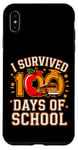 Coque pour iPhone XS Max Graphique vintage I Survived 100 Days of School Bus