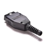 OBD2-kontakt Obdii 16-stiftsadapter OBD II-kontaktkontakter hane OBD 16-stifts HFMQV (FMY)