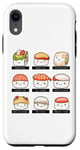 Coque pour iPhone XR Tableau d'identification des sushis Kawaii