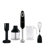 Smeg HBF22BLUK 4 in 1 , Hand Blender 50's Retro style 700w In Black