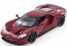 WELLY - Voiture de sport Rouge – Ford GT de 2017 - 1/24 - WEL24082W-R