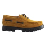 Kickers Lennon Mens Brown Shoes - Yellow Leather - Size UK 7