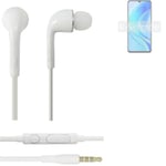 Earphones pour Huawei nova Y70 in ear headset stereo blanc