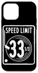 Coque pour iPhone 12 mini Speed Limit 33 1/3 RPM Vinyl Record Album de Musique DJ