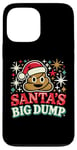 Coque pour iPhone 13 Pro Max Santa's Big Dump - Funny Xmas Pajamas Christmas Poop