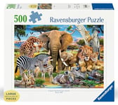 Ravensburger Baby Animal Love 500 Piece Jigsaw Puzzles for Adults and Kids Age 10 Years Up - Nature Wildlife