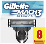 Pack 8 Lames GILLETTE MACH3 "START" Recharge Rasoir Lot Gilette Mach 3 Match3 +