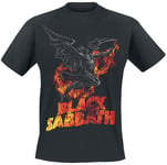 Black Sabbath Burning Demon T-Shirt black