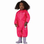 Regatta Puddle IV - Combinaison imperméable - Mixte Enfant - -Rose (Jem)-Taille : 18-24 mois (92 EU)