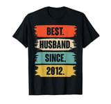 12th Year Wedding Anniversary Epic Best Husband Since 2012 T-Shirt