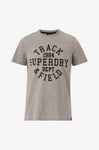 Superdry - T-shirt Athletic College Graphic Tee - Grå