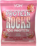 Vow Nutrition Protein Rocks Birthday Cake 10g Protein 45g-10 Pack