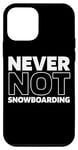 Coque pour iPhone 12 mini Snowboard Alpin Planche À Neige - Hiver Snowboarder