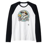 Cartoon boy with cheese, thumbs down: I'm not eating that! Raglan Baseball Tee