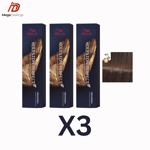 Wella Permanent Koleston Perfect ME+ 6/3 Dark Blonde Gold 60ml (Pack of 3)