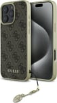 Guess Guess Guhcp16xgf4gbr Iphone 16 Pro Max 6.9" Brązowy/Brown Hardcase 4G Charms Collection