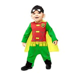 amscan amscan-9906717 DC Super Costume de Rouge-Gorge Classique Warner Bros pour bébé (12-18 Mois), Enfants Unisexes, 9906717, Vert