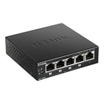 D-LINK D-Link DGS 1005P - Commutateur 5 x 10/100/1000 (4 PoE+) de bureau PoE+ (60 W)