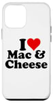 Coque pour iPhone 12 mini I LOVE COEUR MAC ET FROMAGE MACARONI N CHEESE