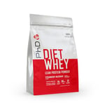 PhD Nutrition Diet Whey Low Calorie Protein Powder, Low Carb, High Protein Lean Matrix, Strawberry Milkshake Diet Whey Protein Powder, High Protein, 32 Servings Per 800g