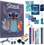 Disney Calendrier de l'Avent Stitch 2024 -Ensemble de papeterie, pour les filles