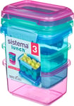 Sistema Lunch Food Storage Containers | 400 ml | Small Snack Pots | BPA-Free