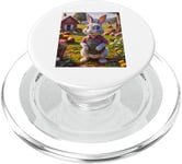 lapin lapin super mignon animaux ferme animal de compagnie riant souriant PopSockets PopGrip pour MagSafe