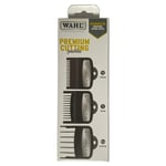 Wahl Premium Cutting Guides Hair Clipper Guard Attachment 3 Combs Set 0.5,1,1.5