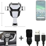 Car holder air vent mount for Nokia 2.3 + CHARGER Smartphone