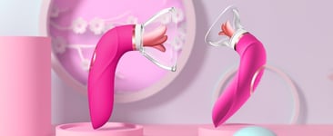 Licking Sucking Clit Vibrator Womens Sex Toys - Plenty of Modes. USB recharge