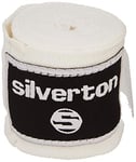 Silverton Bandages de Boxe Bandage, Mixte, 43280W, weiß, Taille Unique