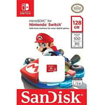 Carte mémoire microSDXC UHS-I SanDisk 128 Go pour Nintendo Switch sd