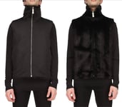 Givenchy Reversible Faux Fur Wool Jacket Parka Vest Unisex M