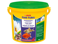 Sera Pond Flakes, Dammfisk, Torr Fiskmat, Flingor, Vitamin A, Vitamin B1, Vitamin B2, Vitamin C, Vitamin D3, Vitamin E, Liten, 21%