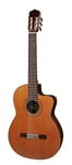 Salvador Cortez CC-62CE Solid Top Concert Series classic guitar, narrow/crossover neck, solid cedar top, cutaway, Fishman ISY-201, with dlx case