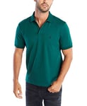 Nautica Men's Classic Fit Short Sleeve Soft Cotton Polo Shirt, Tidal Green Solid, Large