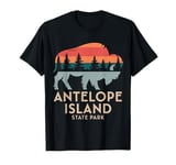 Bison Retro Utah Wildlife Antelope Island State Park T-Shirt