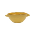 Rose and Tulipani Concerto Soup Bowl with Handles - 600ml - Ochre/Yellow