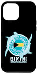 Coque pour iPhone 12 Pro Max Requin Marteau Bimini Îles Bahamas Drapeau des Bahamas