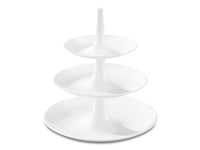 Koziol Babell L, Self-Balancing Serving Tray, Rund, Vit, 314 Mm, 314 Mm, 340 Mm