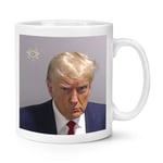 Donald Trump Mug Shot 10oz Mug Cup Funny Jail Lock Him Up