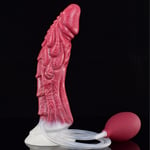 Ejaculating Squirting Dildo Dragon Sex Toy Fantasy Premium Silicone 9 Inches