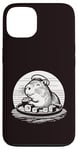 Coque pour iPhone 13 Mignon Capybara mangeant des sushis kawaii