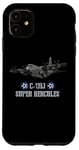 Coque pour iPhone 11 Avion de transport militaire américain C-130J