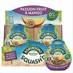 Robinsons Squash'd Passion Fruit And Mango On-the-go Squash, 66ml (pack Of 6)